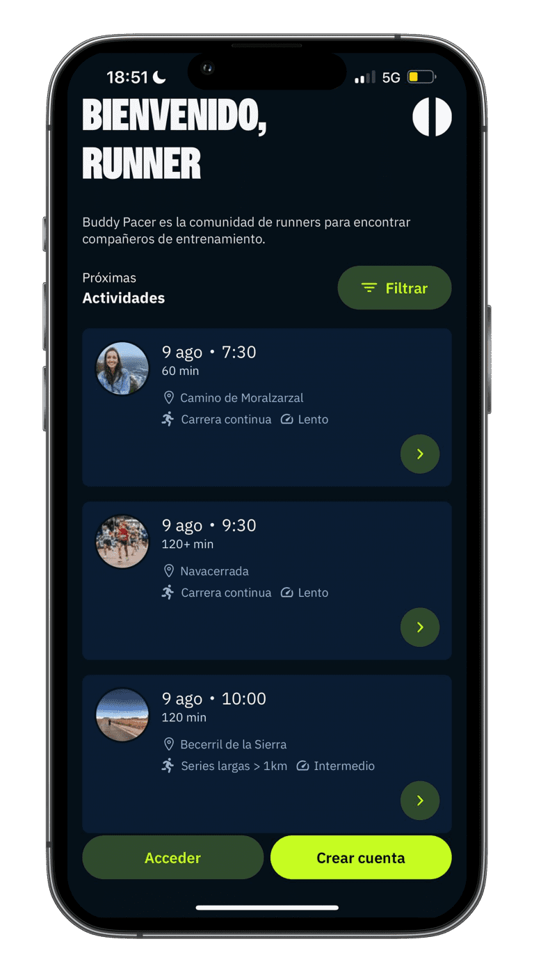 Feed app Buddy Pacer